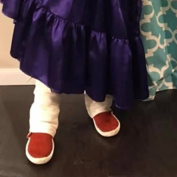 Authentic Women's Native American Style Legging Wrap Moccasins W/ Thick sole - Picture 7 of 7